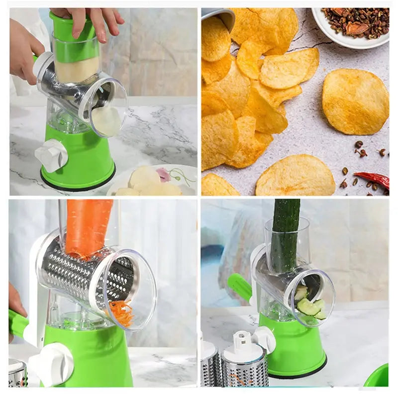  Food Shredder, Multi‑Functional Hand Crank Cutter