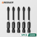 Greener Impact Strong Magnetic Batch Head Cross High Hardness Hand Drill Bit Screw Electric Screwdriver Set 50 65 70 90 150mm
