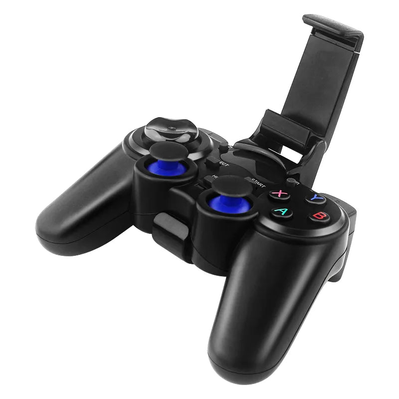 2.4G Wireless Gamepad Joystick Game Controller Joypad for PS3 PC Android Windows Raspberry Pi 4 Smart Phone Optional Holder