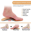 Leather orthotic insole for Flat Feet Arch Support orthopedic shoes sole Insoles for feet suitable men women Children O/X Leg