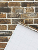 Faux Flat 3D Brick Peel And Stick Wallpaper Removable Brown/Black/White Vinyl Self Adhesive Wall Stickers For Wall Decoration
