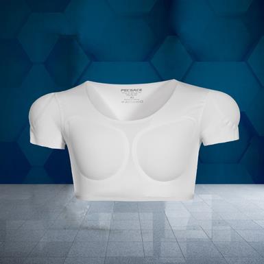 Men ABS Invisible Pads Shaper Fake Muscle Chest Tops Soft Protection Male Sponge Enhancers Undershirt