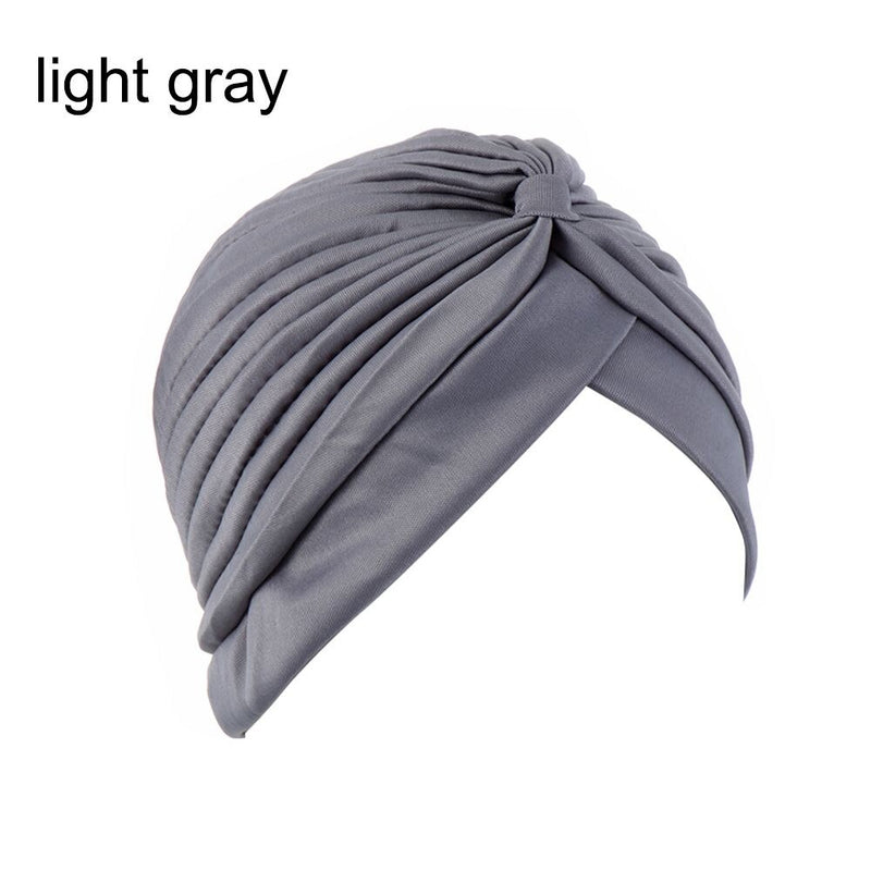 Women Shine Silver Gold Knot Twist Turban Headbands Cap Autumn Winter Warm Headwear Casual Streetwear Female Muslim Indian Hats