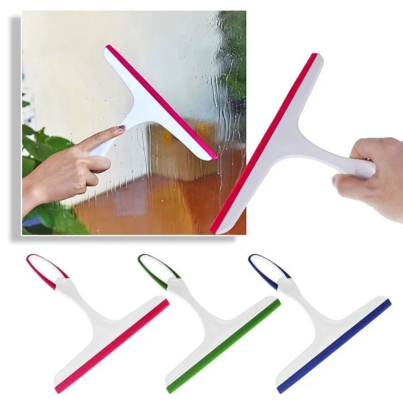 Window Glass Cleaning Squeegee Blade Wiper Cleaner Home Shower Bathroom
