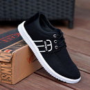 New Men's Canvas Shoes Lightweight Sports Shoes Casual Mesh  Breathable Vulcanized Shoes Classic Fashion Lace Up Work Shoes