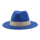 Panama Hat Western Cowboy Hats for Women Solid Big Brim Casual Fedoras Men Women Camel Black White Felted Hat Sombreros Gorras