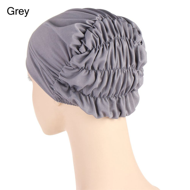 Women Shine Silver Gold Knot Twist Turban Headbands Cap Autumn Winter Warm Headwear Casual Streetwear Female Muslim Indian Hats