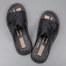 Genuine Leather Men Slippers Crocodile Grain Slip On Slipper Man Shoes For Men Slides Casual