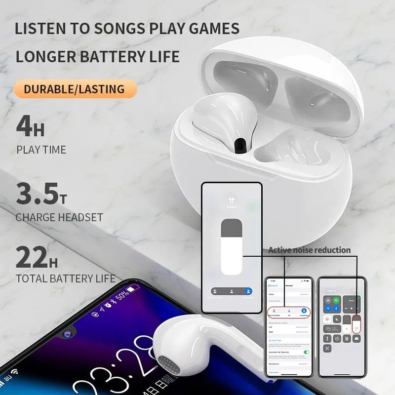 NEW Original Air Pro 6 TWS Wireless Headphones Fone Bluetooth Earphone