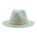 Panama Hat Western Cowboy Hats for Women Solid Big Brim Casual Fedoras Men Women Camel Black White Felted Hat Sombreros Gorras