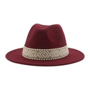 Panama Hat Western Cowboy Hats for Women Solid Big Brim Casual Fedoras Men Women Camel Black White Felted Hat Sombreros Gorras