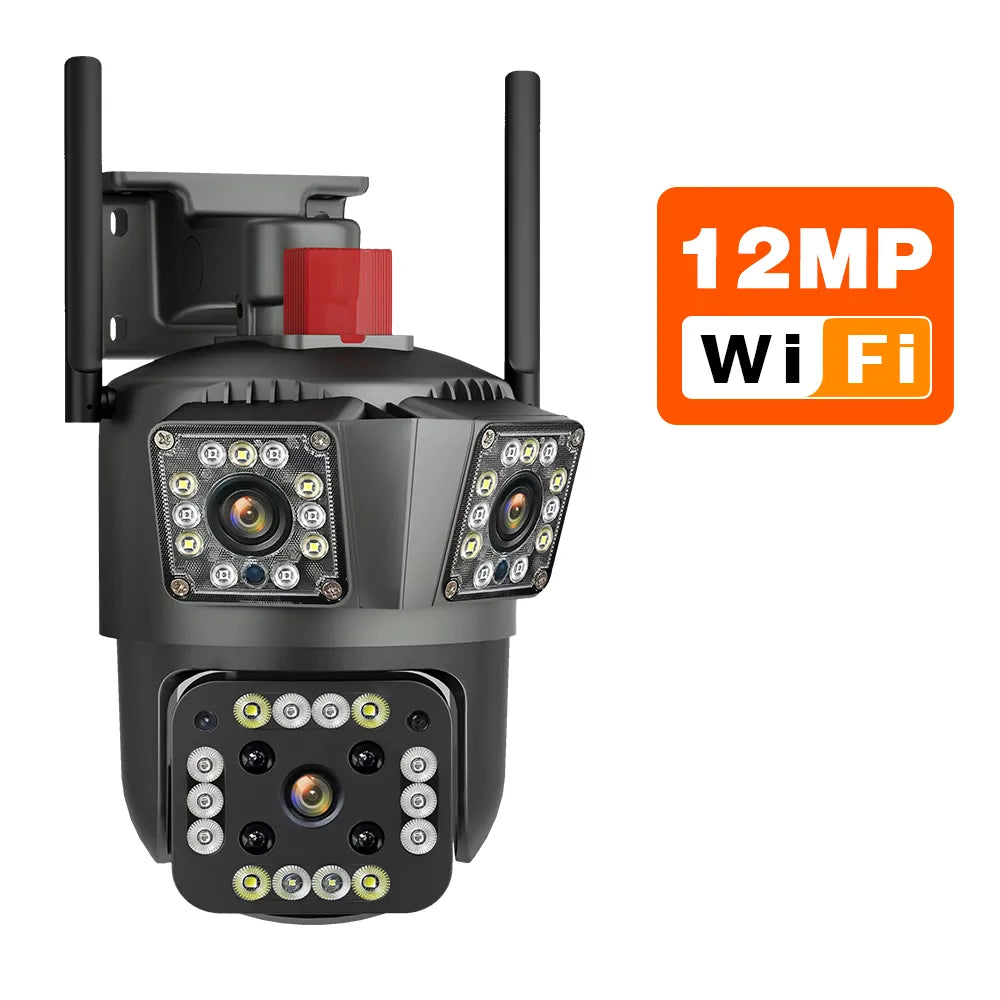 Dual Lens Wireless Wifi Camera System HD 8MP PTZ WiFi 4K Dual Lens