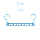 1/2pcs Magic Multi-port Support hangers for Clothes Drying Rack Multifunction Plastic Clothes rack drying hanger Storage Hangers