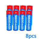 100% Original  AA rechargeable 1.5V 9800mAh 1.5V for led light toy Camera Microphone battery