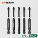 Greener Impact Strong Magnetic Batch Head Cross High Hardness Hand Drill Bit Screw Electric Screwdriver Set 50 65 70 90 150mm