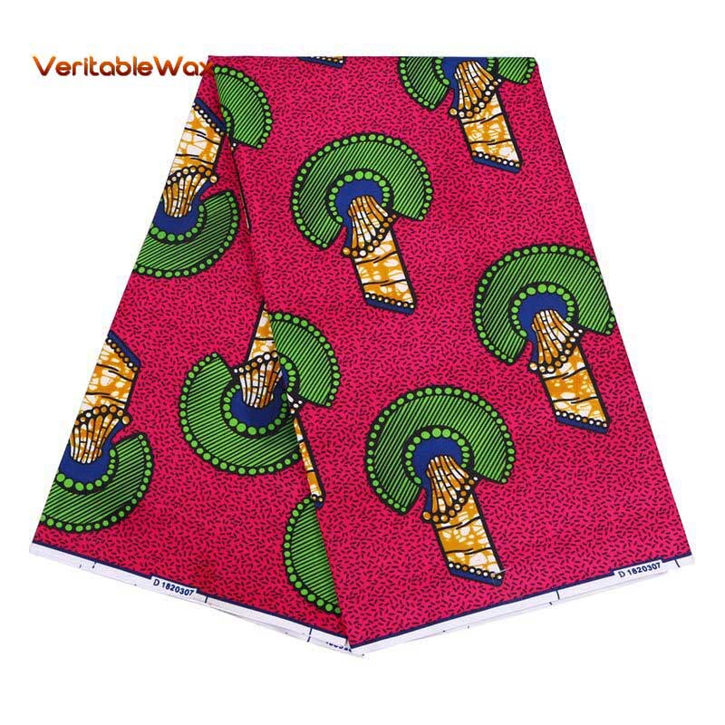 Ankara En Tissu African Real Wax Print Fabric VeritableWax High Quality 6 Yards 3Yards African Fabric For Party Dress A-13