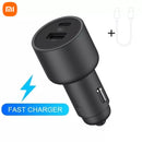 Original Xiaomi Car Charger 100W 5V 3A Dual USB Fast Charging QC Charger Adapter For iPhone Samsung Huawei Xiaomi 10 Smart phone
