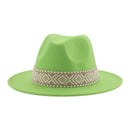 Panama Hat Western Cowboy Hats for Women Solid Big Brim Casual Fedoras Men Women Camel Black White Felted Hat Sombreros Gorras