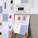 12/30pcs 3D Wall Sticker Marble Pattern PVC Waterproof Self-Adhesive Wall Paper 30x30cm Brick Grain Bathroom Wall Stickers