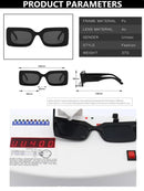 Women's Sunglasses Fashion Vintage Rectangle Frame Purple Pink Square Glasses Girls Sun Glasses Ladies Eyewear UV400