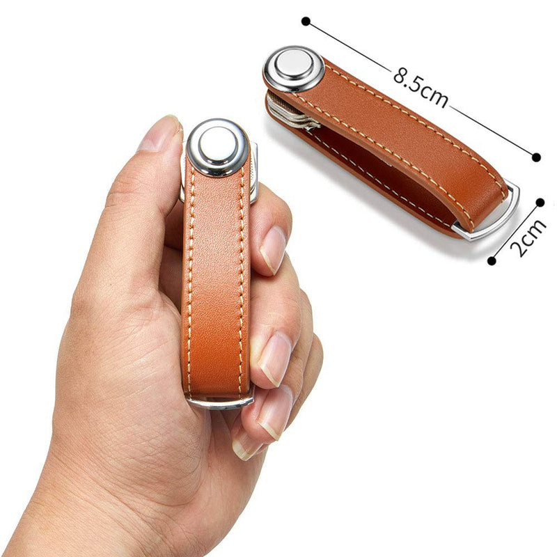 Fashion Leather Car Key Pouch Storage Case key holder for keys Wallet Ring Collector Housekeeper EDC Pocket Key Organizer Smart