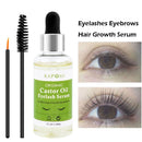 Natural Castor Oil Eyelashes Growth Essential Oil Thick Longer Nourishing Enhancer Lash Eyebrow Hair Growth Liquid Castor Oils