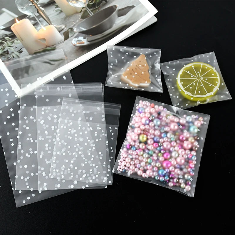 Transparent Open Top Small Plastic Bags for Candy Lollipop Cookie  Packaging