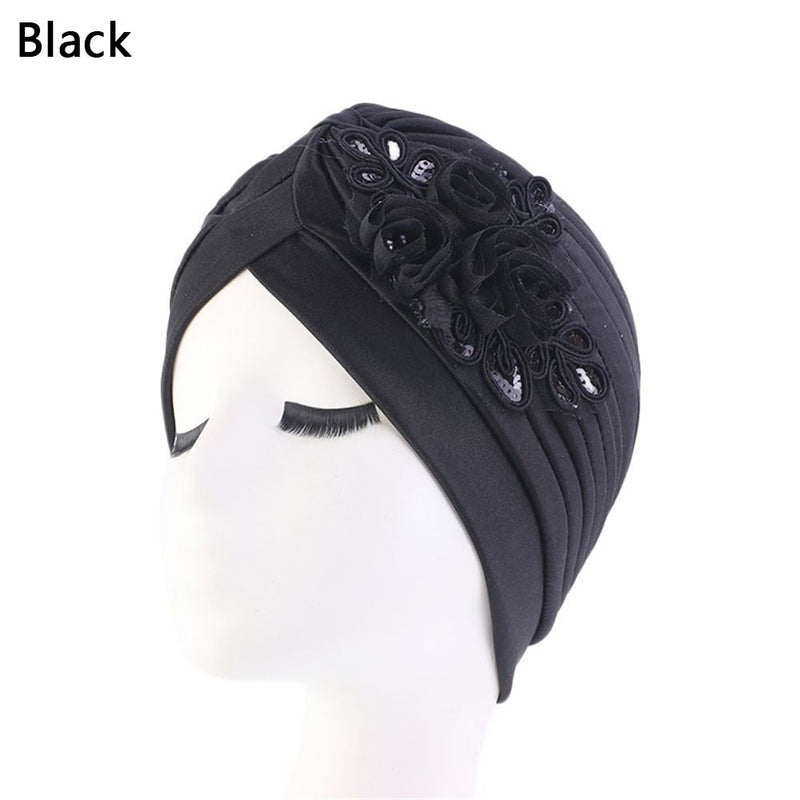 Women Shine Silver Gold Knot Twist Turban Headbands Cap Autumn Winter Warm Headwear Casual Streetwear Female Muslim Indian Hats