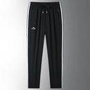 New Men's Ice Silk Casual Streetwear Trousers Sweatpants Summer Quick-Drying Gym Joggers Running Sports Work Straight Pants Men