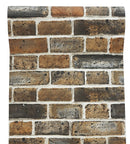 Faux Flat 3D Brick Peel And Stick Wallpaper Removable Brown/Black/White Vinyl Self Adhesive Wall Stickers For Wall Decoration