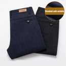 New Classic Style Men's Casual Pants Business Fashion Black Blue Elastic Regular Fit Brand Trousers High Quality Clothes