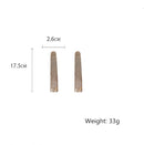 FYUAN Long Tassel Full Rhinestone Drop Earrings for Women Oversize Crystal Dangle Earrings Fashion Jewelry Accessories