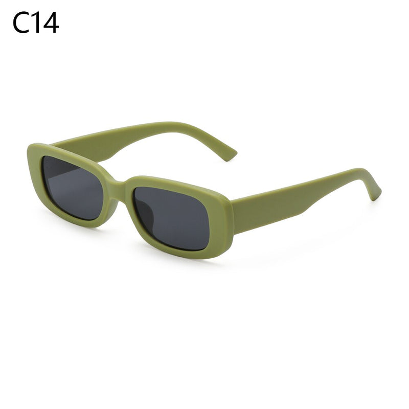 Y2K Square Sunglasses Fashion Colorful Frame Sun Glasses Women Men Retro Street Shooting Shades UV400 Eyeglasses