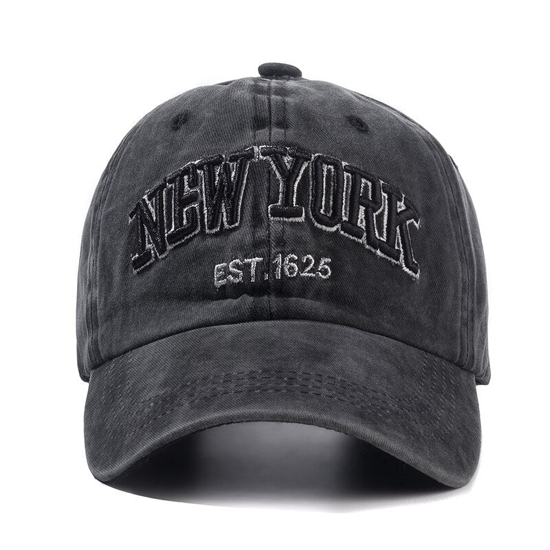 New York Washed Cotton Cap For Men Women Gorras Snapback Caps Baseball Caps Sun protection Casquette Dad Hat Outdoors Cap