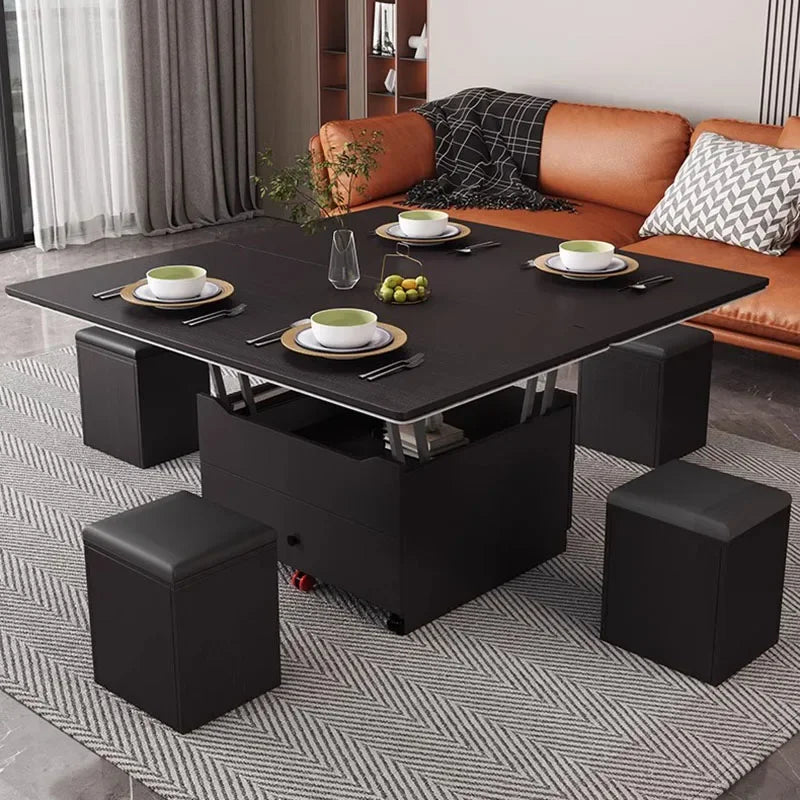 Lift Up Modern Coffee Table Trau Organizer Black Sofa Nordic Mobile Coffe Table Mesa Lateral Apartamento Couchtisch Furniture