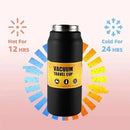 New Vacuum Stainless Steel Cup, Hot and Cold Insulated Stainless Steel Water Bottle with Straw, Vacuum Bottle
