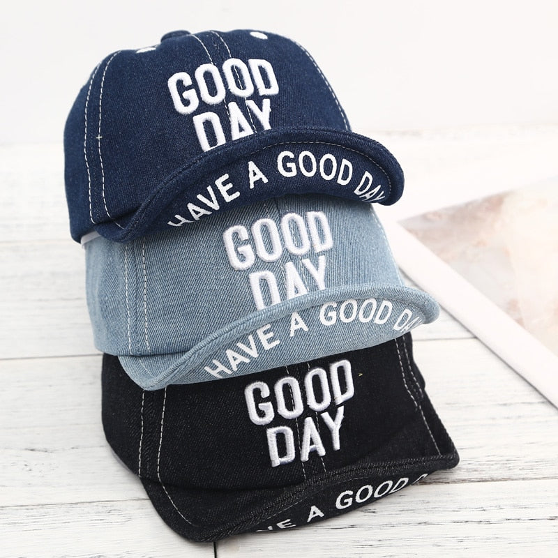 6-24 Months Spring Summer Baby Hat Baby Girls Boys Denim Baseball Cap Kids I Love Mama and Papa Flat Cap Children Sun Hat