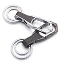 Dalaful High-Grade Keychain Keyrings Business Alloy Metal Key Chain Ring Holder Simple Chic Gift For Men Women For Car K374