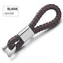 Dalaful Custom Lettering Keychains Woven Leather Detachable Keyrings Customize Personalized Gift For Car Key Chain Holder K350