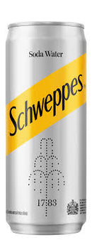 Schweppes Soda Water 33cl can