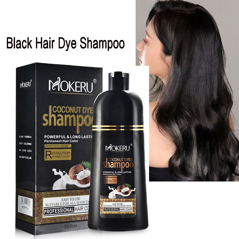 Sevich Permanent Black Hair Dye Shampoo Fast Dyeing Black Long Lasting