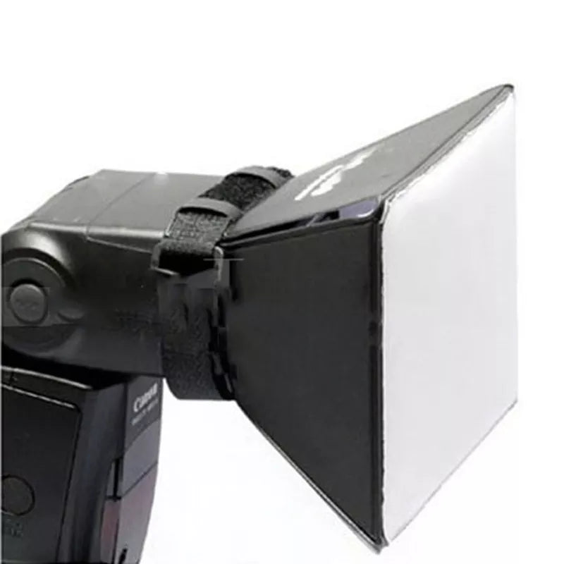 Foldable Camera Lens Flash Diffuser Softbox - Portable, Easy Install White Light Diffuser For DSLR Photography