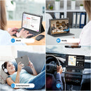 Relndoo Android Tablet with Keyboard, Android 14 Tablet, 128GB Storage, 6GB+6GB Expanded RAM, 2 in 1 Tablet, 10.1 inch Tablet with Case, Mouse, Stylus, 1280x800IPS, 2.4G/5G Wireless, Type-C (Without Adapter), Tablet, Pad