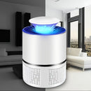 1pc Silent USB Charging Photocatalytic Mosquito Repellent Lamp, Fully Automatic Indoor Insect Killer, PP Material, ≤36V Operating Voltage, No Battery Required