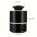 1pc Silent USB Charging Photocatalytic Mosquito Repellent Lamp, Fully Automatic Indoor Insect Killer, PP Material, ≤36V Operating Voltage, No Battery Required