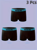 1/3/6 Packs of Men's Breathable Quick-Drying Boxer Briefs with High Elasticity And Skin-Friendly Material, Adult Underwear for Men'S Casual Sports Underwear, Suitable for S/M/L Sizes