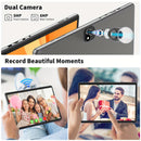 Relndoo Android Tablet with Keyboard, Android 14 Tablet, 128GB Storage, 6GB+6GB Expanded RAM, 2 in 1 Tablet, 10.1 inch Tablet with Case, Mouse, Stylus, 1280x800IPS, 2.4G/5G Wireless, Type-C (Without Adapter), Tablet, Pad