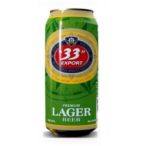 "33" Export Lager Beer Can 50cl