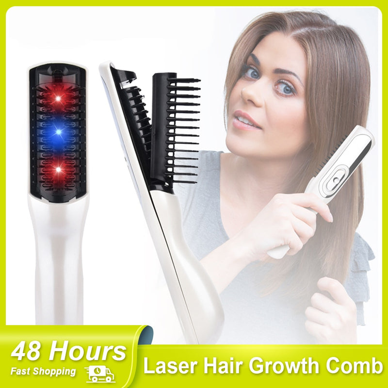 Laser Hair Growth Comb Progressive hair therapy Hairbrush Scalp Massager Infrared Health Hair Regrowth Laser Anti-loss Treatment