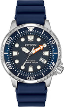 Citizen Eco-Drive Promaster Diver Quartz Men's Watch, Stainless Steel with Polyurethane strap, Blue (Model: BN0151-09L)